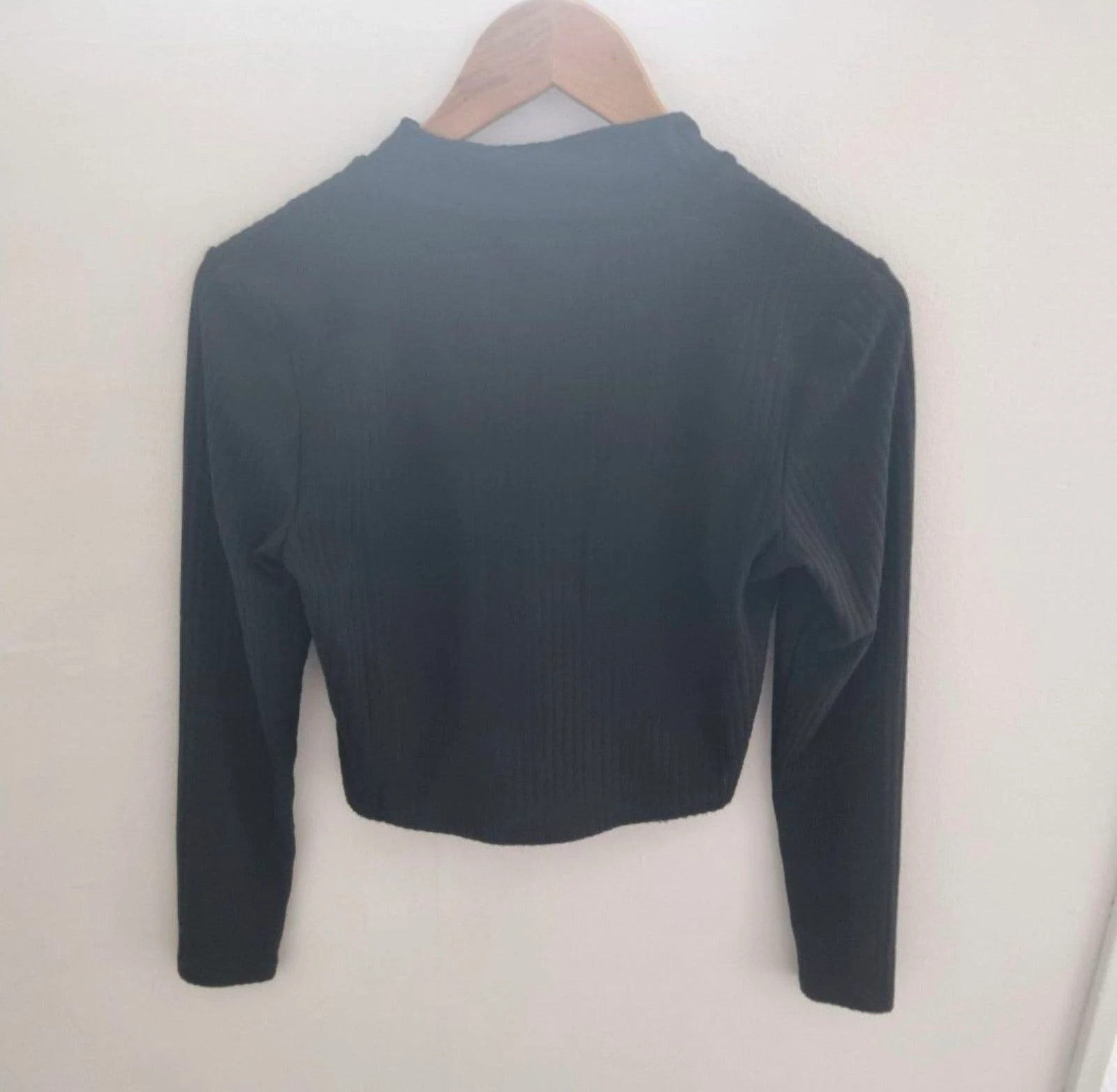 Nuevo con etiqueta: ONLY cárdigan negro acanalado con cremallera, talla M – photo 7